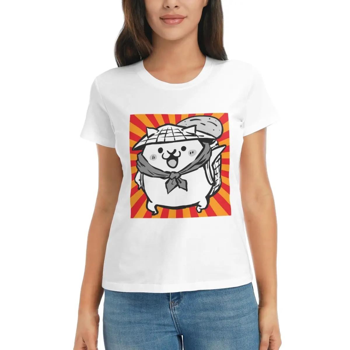 

Women TShirt Nyanko Great War Battle Cats 4 Summer Short Sleeve Tees ONeck Cotton T Shirts Clothes Tops Streetwear S