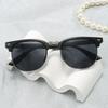 Classic Retro Half Frame Sunglasses Fashion Men Women Large Frame Sun Glasses Outdoor Travel Driving Sunglasses UV400 Protection