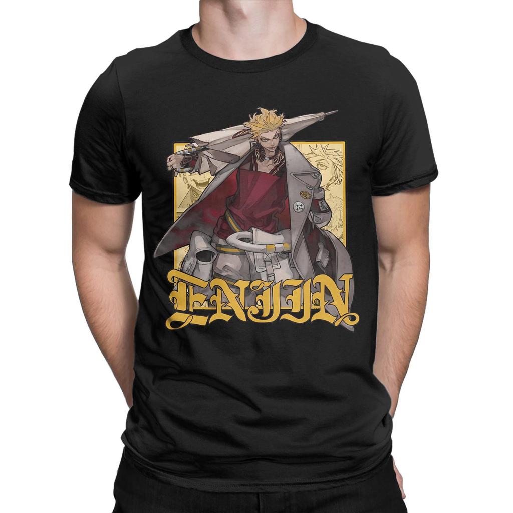 Enjin Gachiakuta Anime T-Shirt for Men  Novelty 100% Cotton Tee Shirt Round Collar Short Sleeve T Shirts Plus Size Clothes