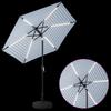 Garden Umbrella with LED Lights and Base 230 X 230 Cm