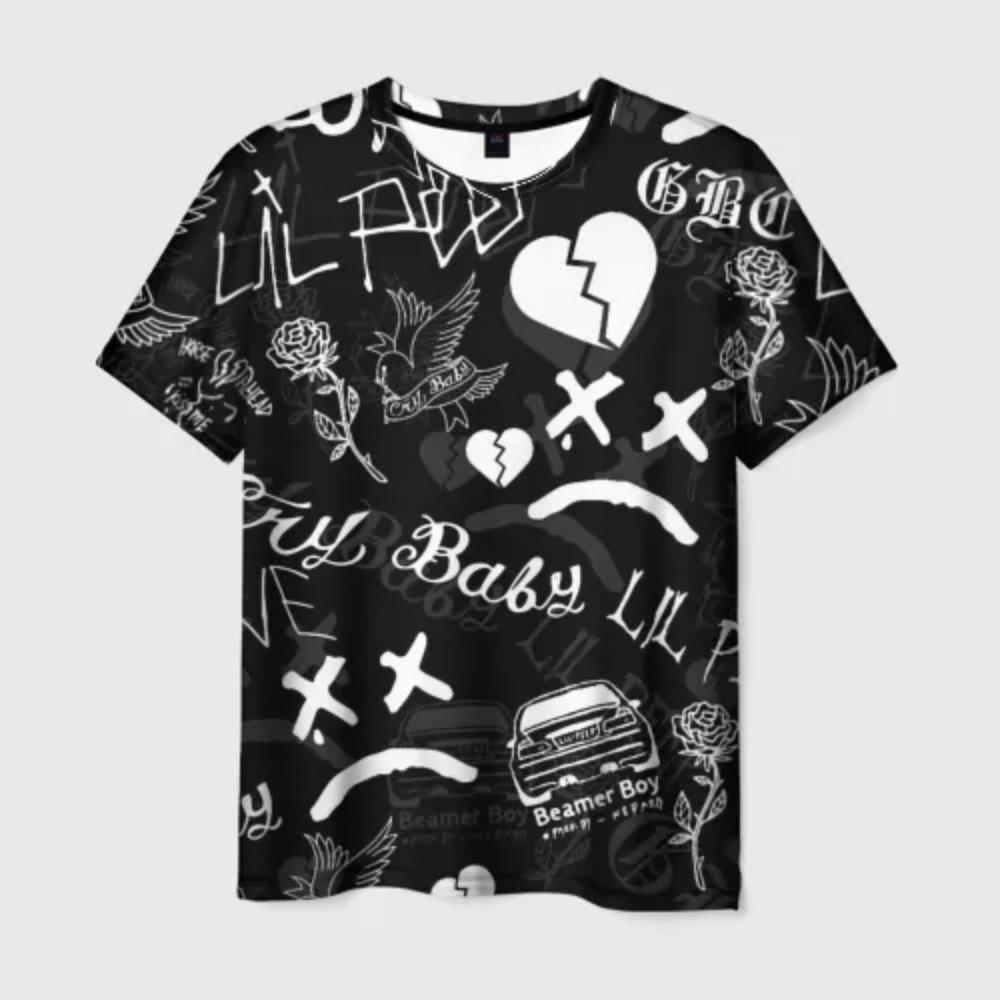 Summer Men's T-shirt Graffiti Art Printed T-shirt Men Women Hip Hop Trend Cool Tee Street Short Sleeve O-Neck Y2k Top