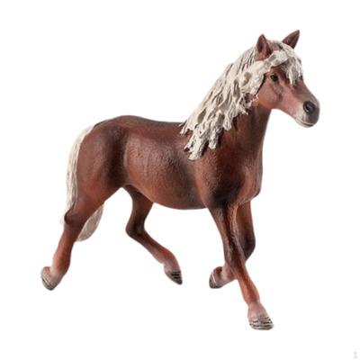 Horse Statue Haflinger Model Living Room Decoration Miniature Figurine Animal Sculpture for