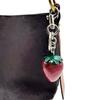 Strawberry Cherry Keychain 3D Crafts Cherry Charms Exquisite Car Keyring  Couple