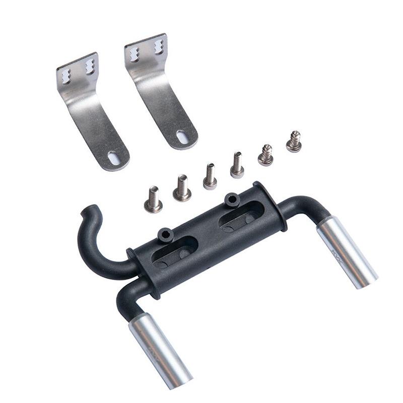 Durable Stainless Steel Exhaust Pipe For 1/10 Scale Rc Crawler Trx-4 Ax90046 Truck