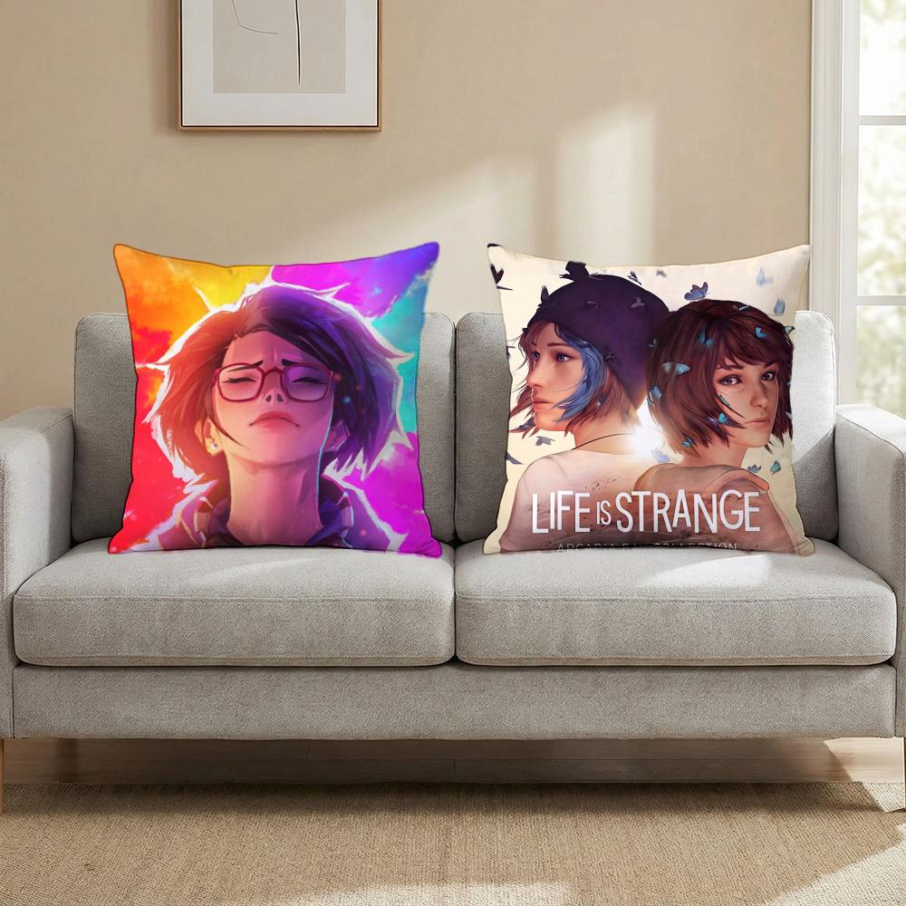 Life Is S-Strange Cushion Cover Multi-Scene Pillow Cover for Home & Car - Reversible, Soft & Durable for Daily Use