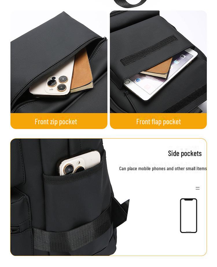 Herrenmode Freizeitrucksack: Spritzwassergeschützt, Großes Fassungsvermögen, Ideal für Reisen, Geschäft und Studenten