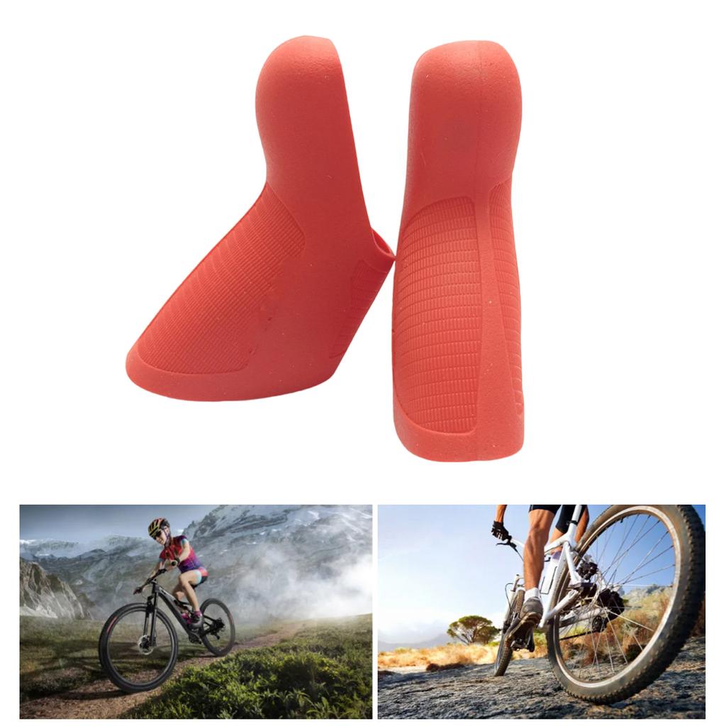 1 Pair Silicone Road Bike Brake Grip Sleeves Brake Protector for Cycling Bicycles Brake Hoods Bike Brake Levers Cover