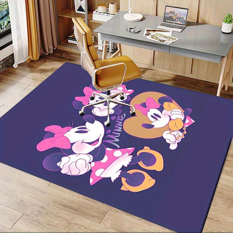 Office Rug Minnie Mouse, Disney theme 3D Printed Anti-Slip Rug-Machine Washable for Living Room