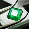 Natural Green Emerald Loose Gemstone Square Shape 6.20 ct for Jewelry Making and Gem Collections