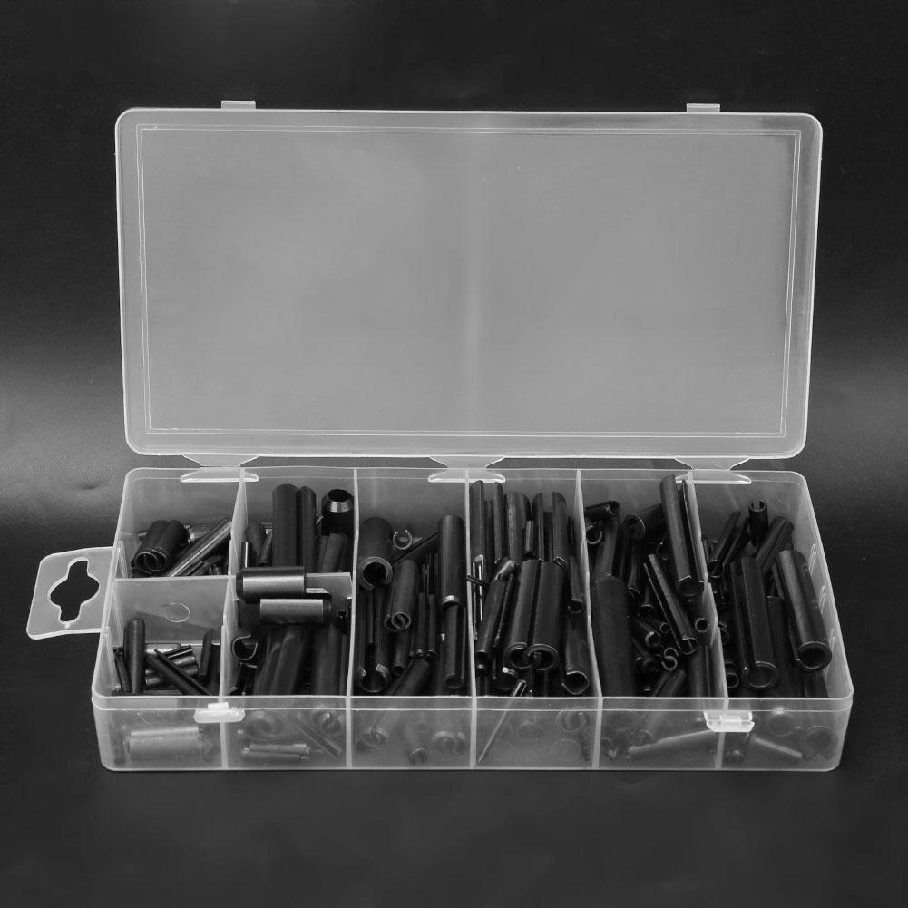 

Комплект из 315 шт. цилиндрических пружинных штифтов с прорезями и футляром для хранения