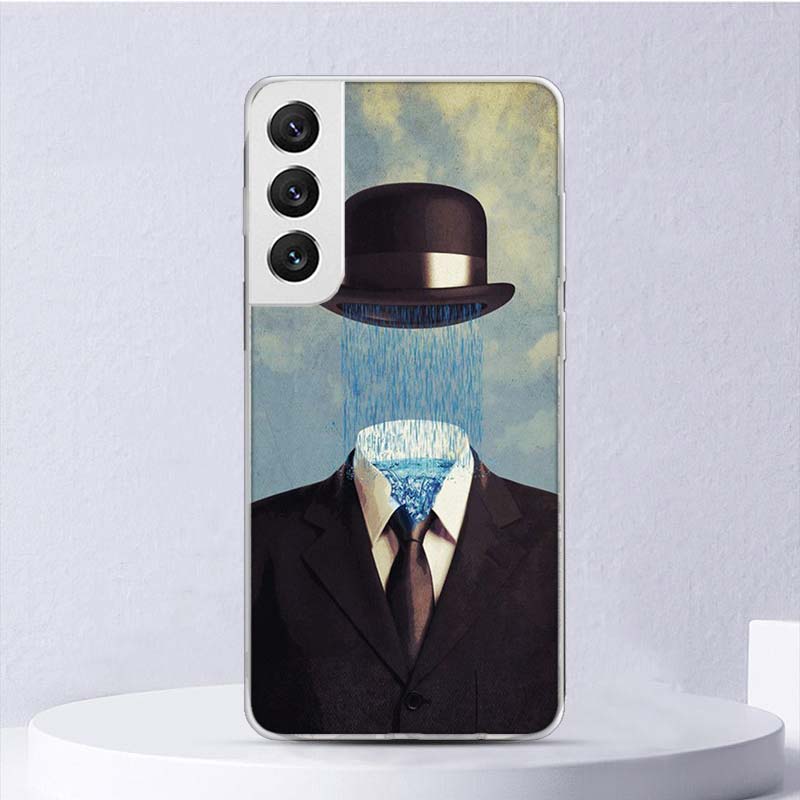 Rene Magritte Art Soft Case For Samsung Galaxy S25 S24 S23 S22 Ultra Phone Cover S20 FE S21 Plus S25 Edge + Funda Coque Galaxy S