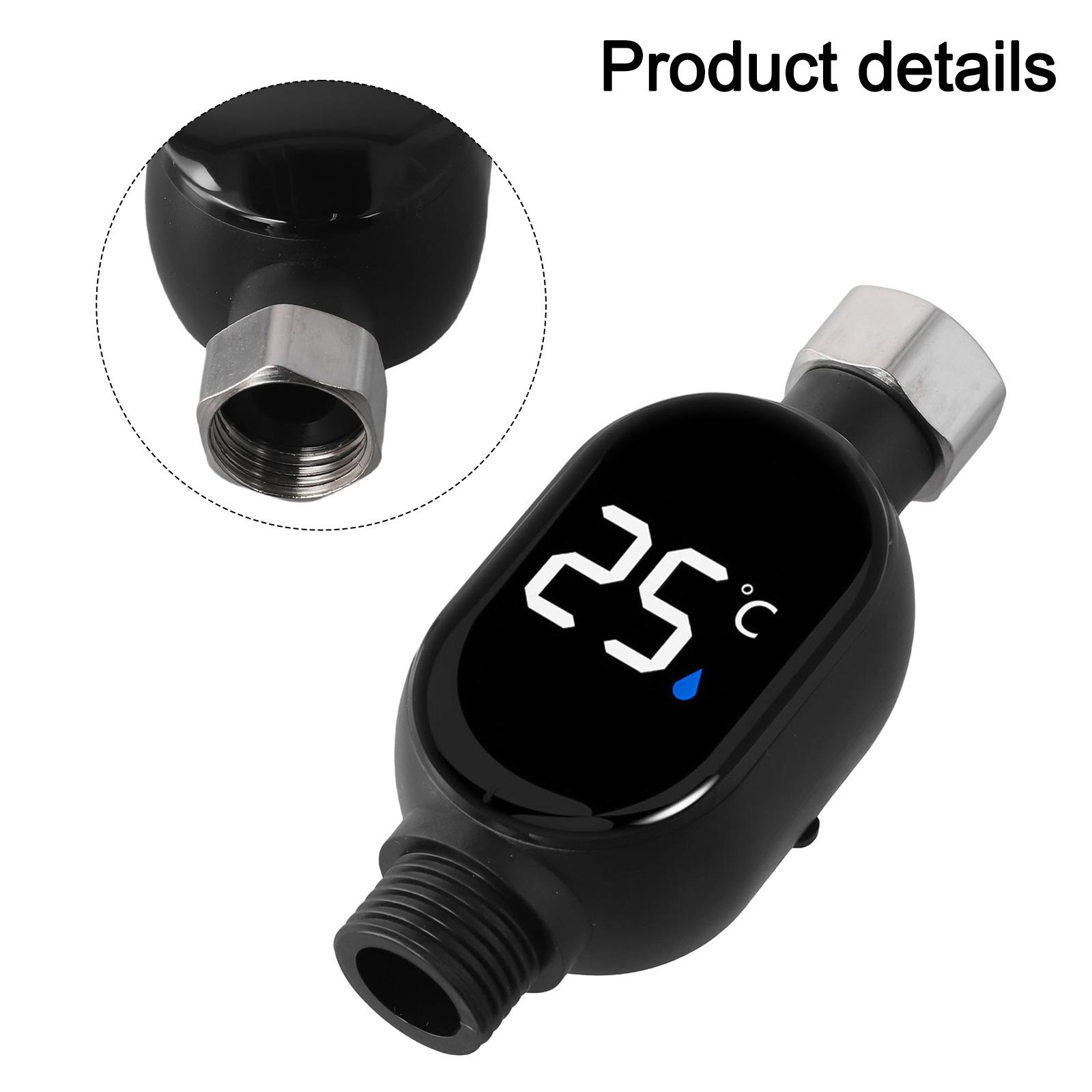 

Black Intelligent LED Thermometer Battery Powered Device Battery Powered Child Bath Safety Monitor Large LED Display China Mainland