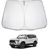 2025 Upgrade Car Windshield Sun Shade Windshield Sunshade Umbrella [Star Fabric] Protect Car from Sun Rays&Heat Damage Keeps Vehicle Cool, Spring