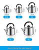 304 Stainless Steel Whistling Kettle for Gas & Induction, Large Capacity