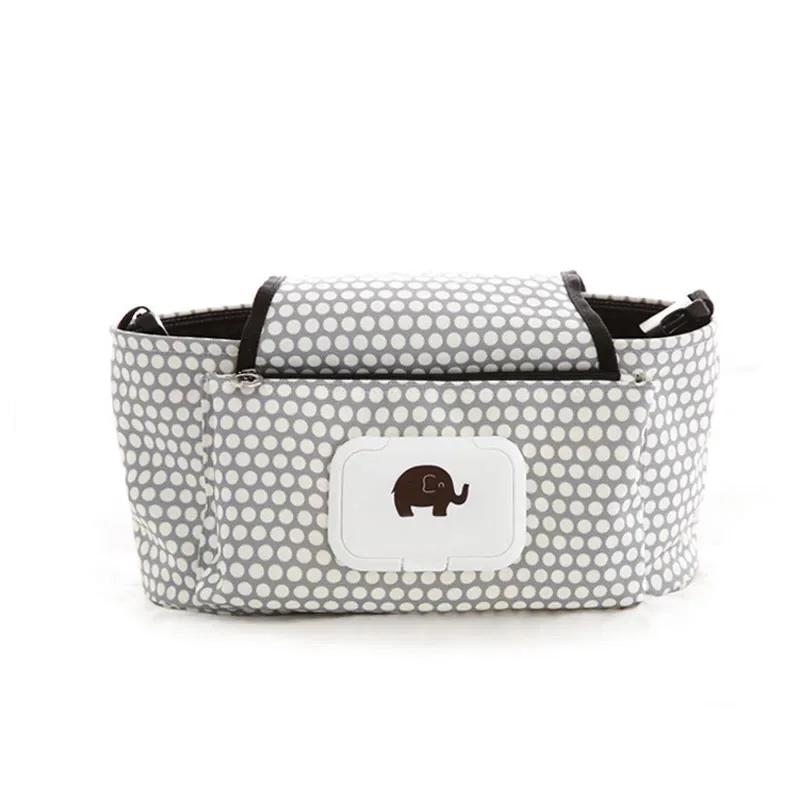 Non-Toxic Baby Stroller Organizer Bag Mummy Diaper Bag Hook Baby Carriage Waterproof Large Capacity Stroller Accessories Travel Nappy