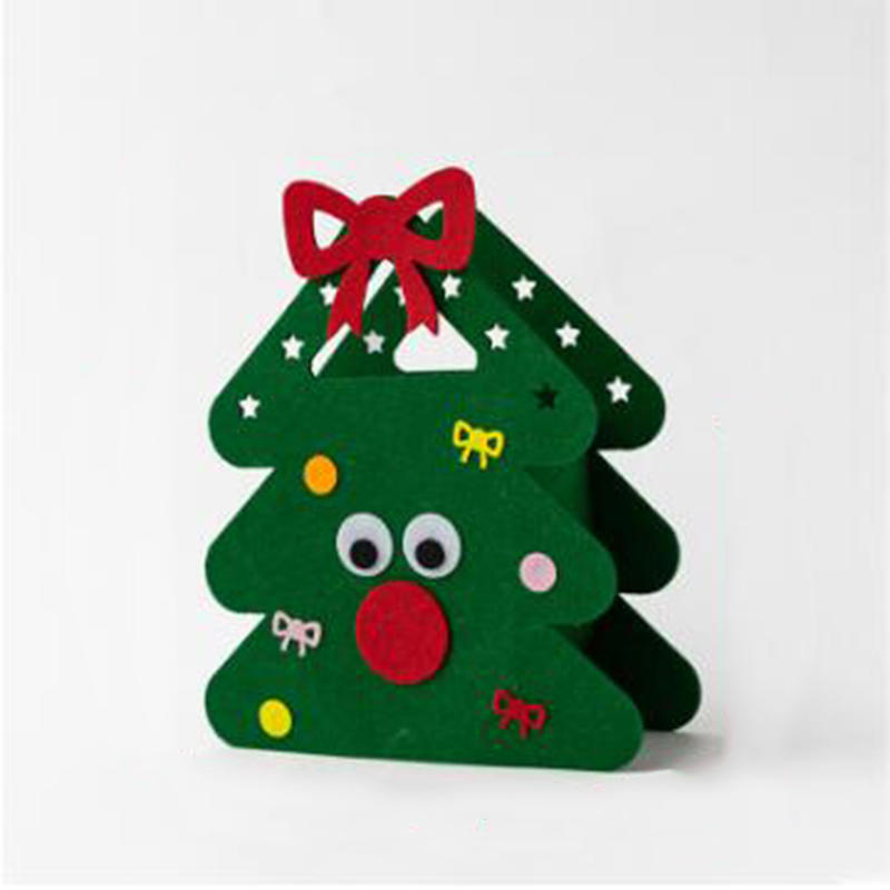 1-10PCS 2026 Christmas Gift Bag Creative Felt Cloth Children Candy Eve Handheld Portable Apple 2025 NEW