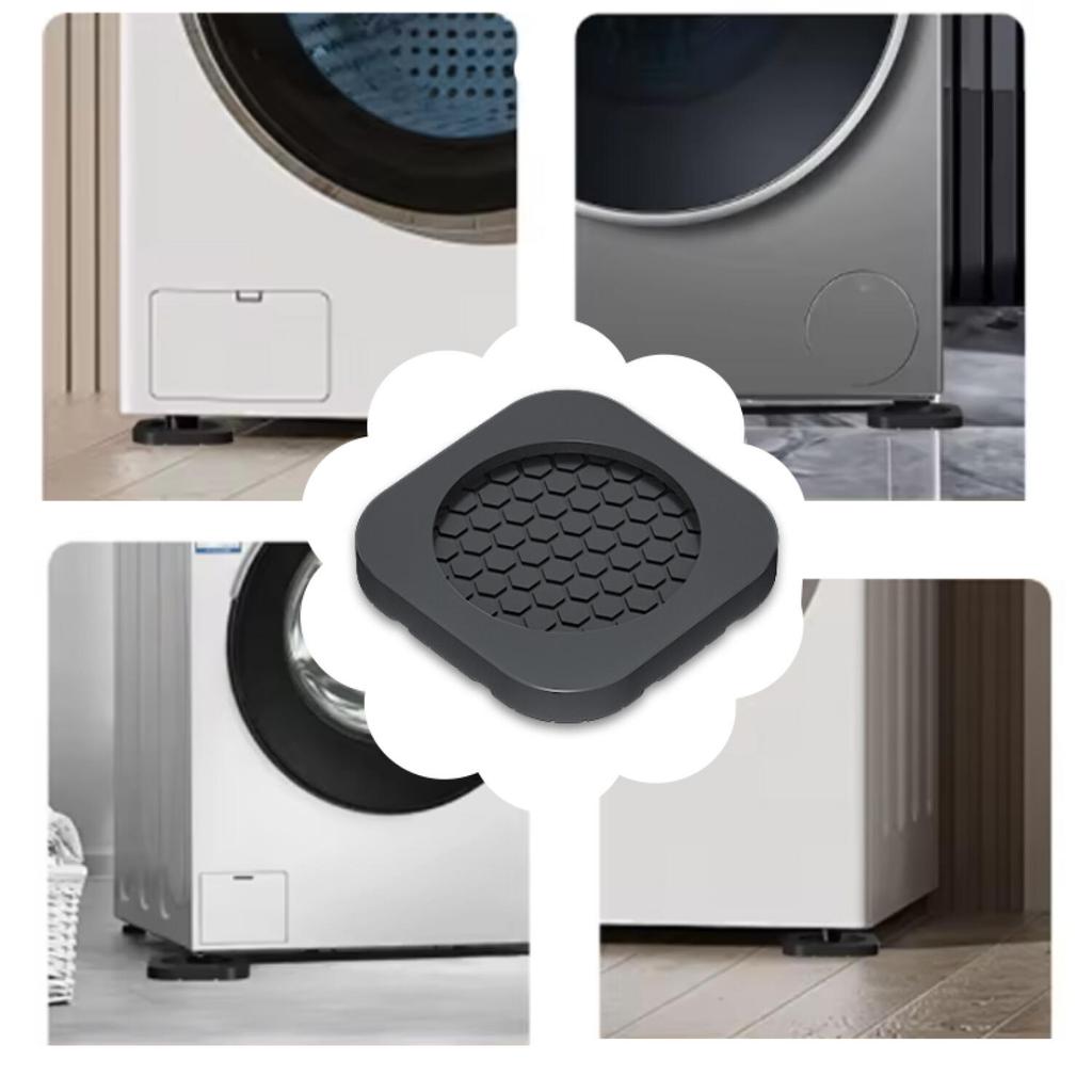 4/8PCS Anti-vibration Foot Pad Rubber Pad Non-slips  Mute Damper Bracket Universal Washing Machine Refrigerator Furniture Foot Pad