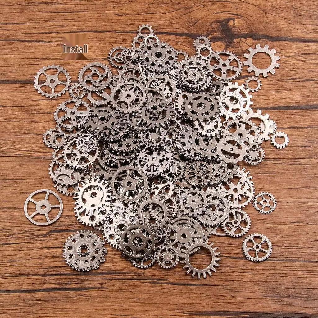 Steampunk Gears: Mixed Styles, 10 Colors, 10-25mm, DIY Jewelry Accessories