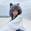 Thickened Plush Hat Windproof Warm Hat Fashion Knitted Cap  Women