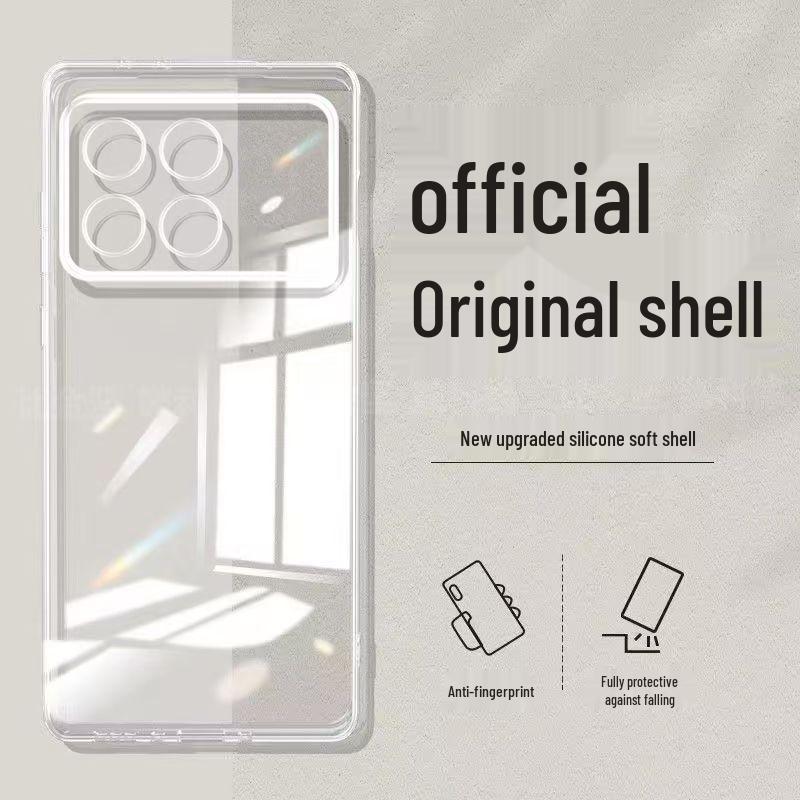 Xiaomi POCOX6 Pro Silicone Case: Solid Color, Rubik's Cube Design, Full Coverage, Anti-drop, Soft Straight Edge.