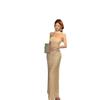 Celebrity Royal Sister High-end Waist Cinquet Dress Temperament Bandeau Dress Summer