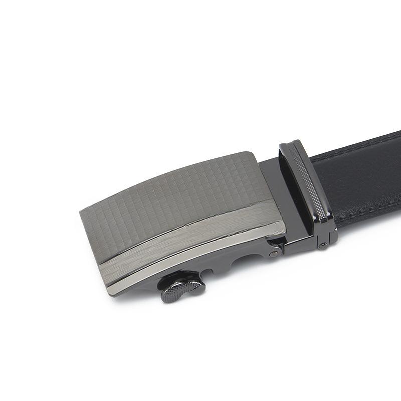 Men's Second Layer Cowhide Genuine Leather Automatic Buckle Belt Men's Youth Cowhide Business Casual Belt