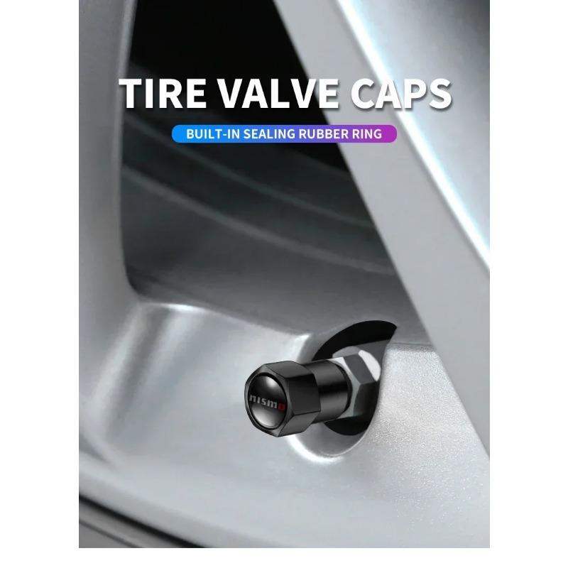 Car Styling Wheel Tires Covered with Automobile Universal Tube Tire Air Valve Cap Dustproof for Nissan NISMO Tiida Teana GTR GTR