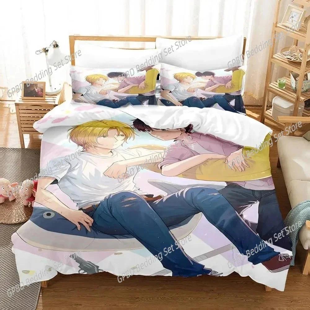 Anime Banana Fish 3D NEW Duvet Cover Pillowcase Bedding Set Adult Boy Girl Bedroom Decoration Children Single Double Large