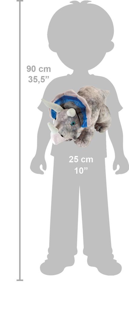 Wild Republic Triceratops Dinosauria Plush Toy 10" (15490)
