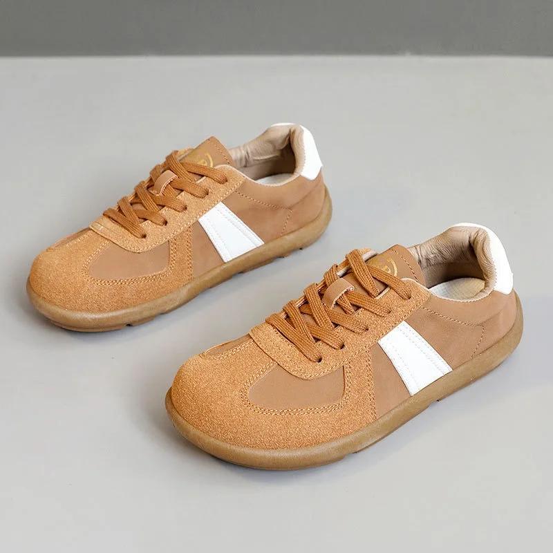 Fashion 2024New Women's Shoes Fashion Suede Leather Casual Shoe Light Breathable Sneakers for Women Luxury Tennis Shoes Zapatillas Mujer