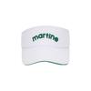 MARTINE GOLF Basic Logo Sunvisor_White