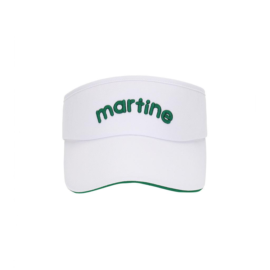 MARTINE GOLF Basic Logo Sunvisor_White