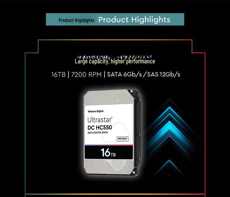 Western Digital Enterprise Mechanical Hard Drive: 8TB, 10TB, 12TB, 14TB, 16TB Data Center Server Drive