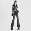 High Waist Flare Jeans For Woman Retro Elastic Sexy Denim Sweatpants Streetwear Fashion Harajuku Jeans Trousers