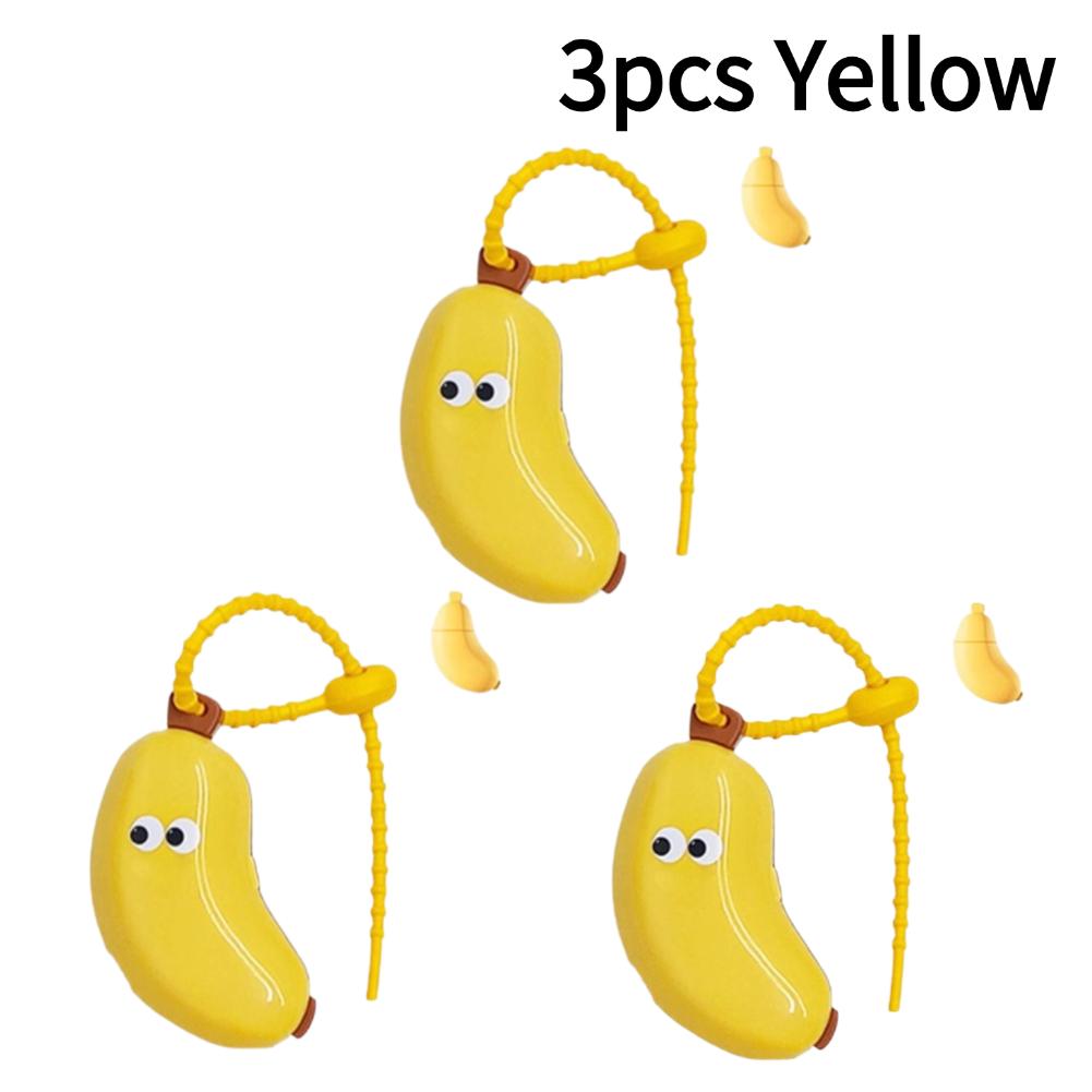 Přenosný držák na zubní kartáček Nezbytný cestovní ochranný kryt na zubní kartáček Roztomilý banán Turistika Kempování Kryt na kartáček Pouzdro