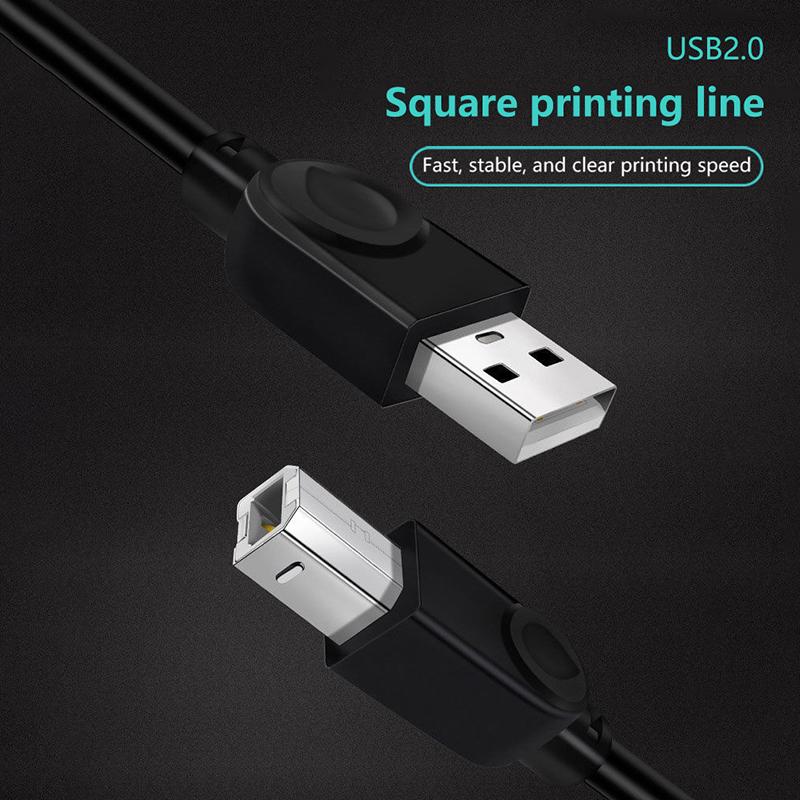 1.5/3/5M Usb Printer Cable Usb Type A To B Male To Male For Canon  Hp Label Printer Dac Usb Printe Usb 2.0 Printer Cable