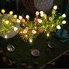42LED Solar Artificial Flower Light Realistic Waterproof Landscape Lamp  Lawn Lighting