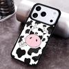 Milk Cow Skin Print Luxury Phone Case for iPhone 17 16 15 Pro Max Air 14 13 12 11 Plus Shockproof Capa Cover