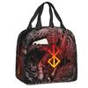 Custom Classic Anime B-Bereserks Hot Logo Insulated Lunch Bags for School Office Waterproof Thermal Cooler Bento Box Women Kids