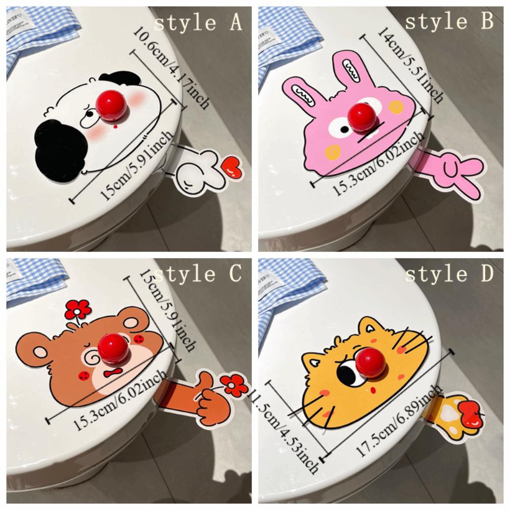 Acrylic Flip-Style Lid Lifter Cartoon Toilet Seat Cover Lifter Portable Toilet Lid Lifter Hotels