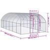 Vidaxl Outdoor Chicken Coop, 3X6X2 M, Galvanized Steel