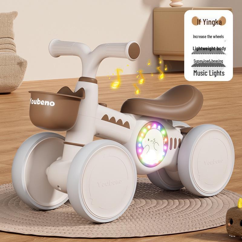 Children's Four-Wheel Balancing Glider Scooter - Pedal-Free Yo-Yo Car