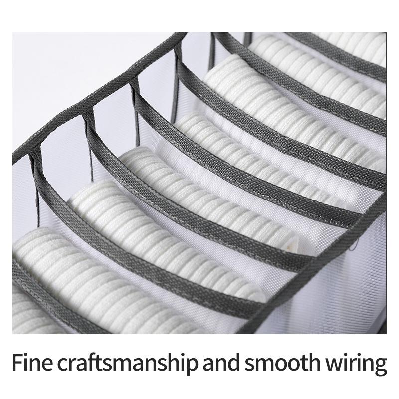 Underwear Organizer Collapsible Clothes Storage Box Nylon Organizing Dormitory Storage Bra Organizing Breathable Mesh Bag