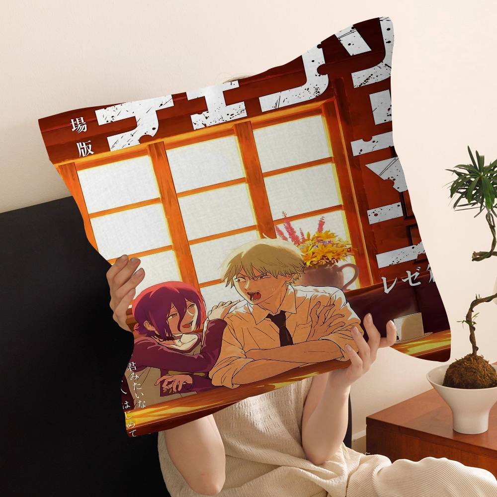Chainsaw Man The Movie Reze Arc Pillow Gifts Home Office Furnishings Bedroom Sofa Car Cushion Cover Case 45x45cm