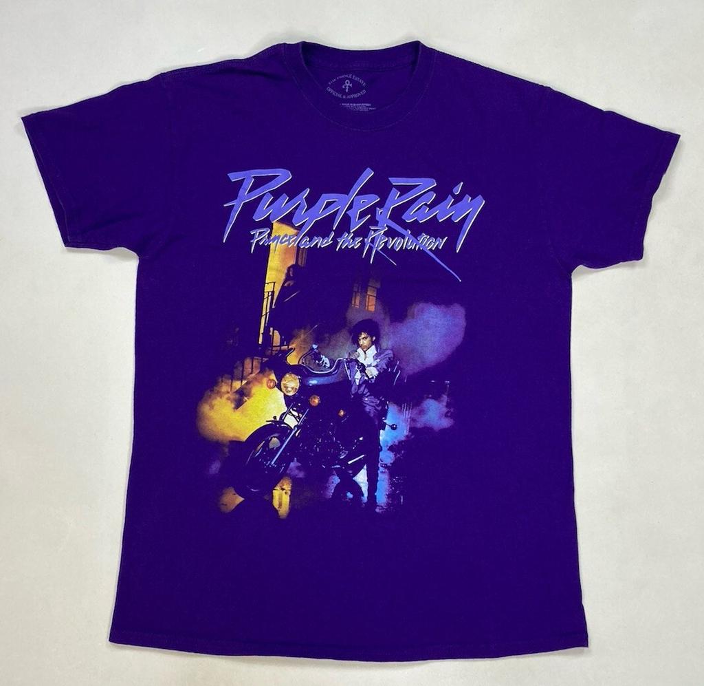 Camiseta Gráfica Prince And The Revolution Purple Rain Hombre Mediana Morado Música