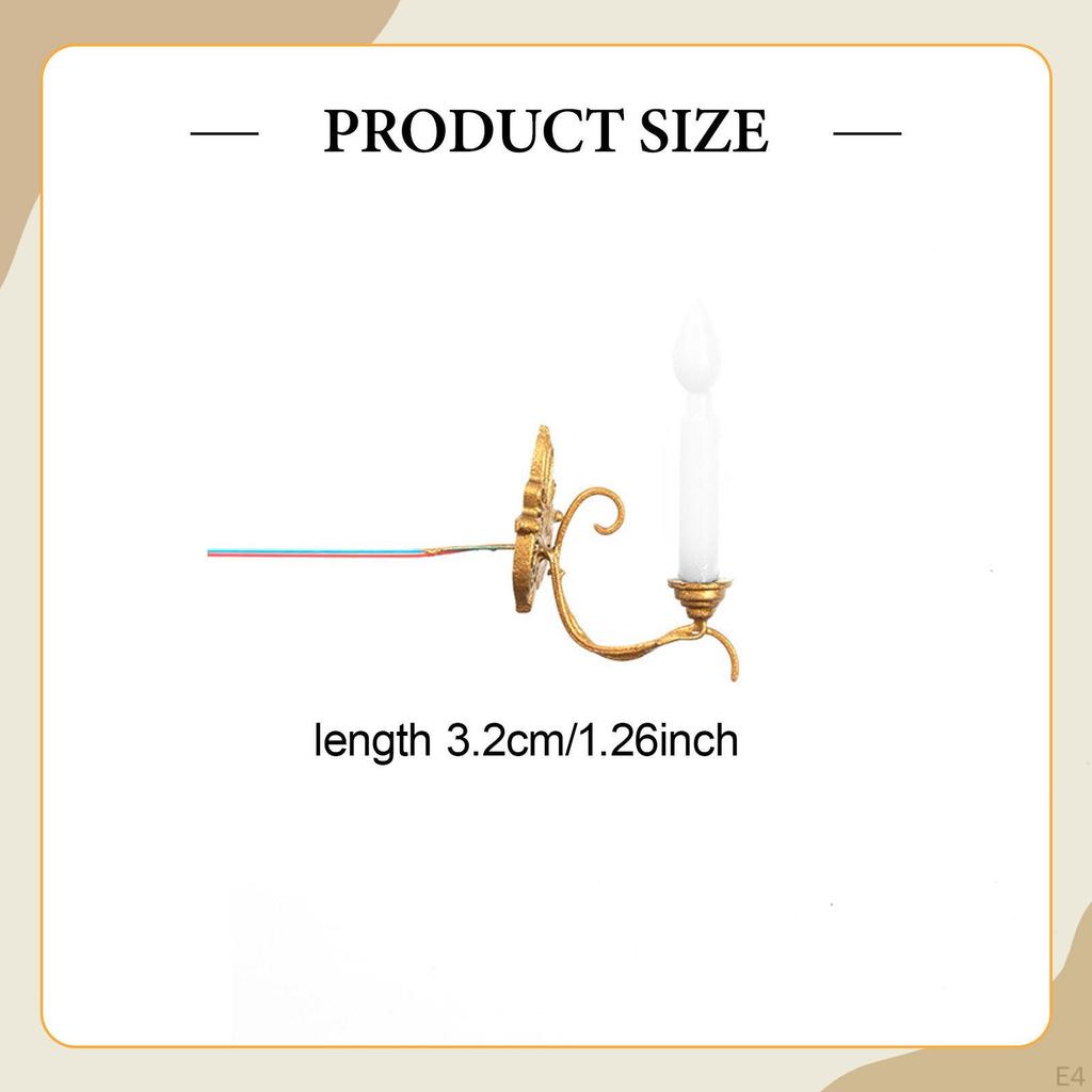 5 1:87 Scale Wall Lights, Garden Lighting, DIY Projects, Landscape HO LED