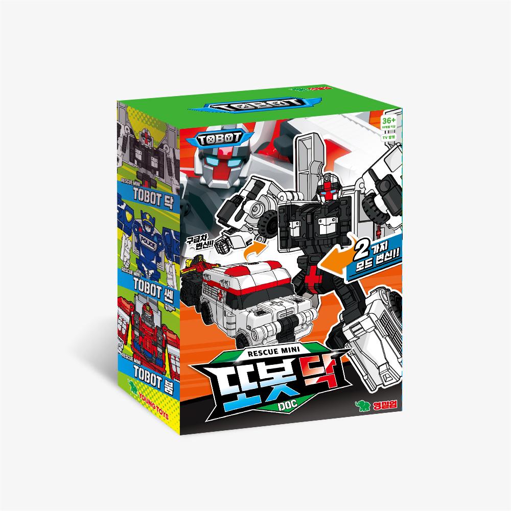 [young toys] Mini Tobot Doc Transforming Robot Action Figure (Ambulance)