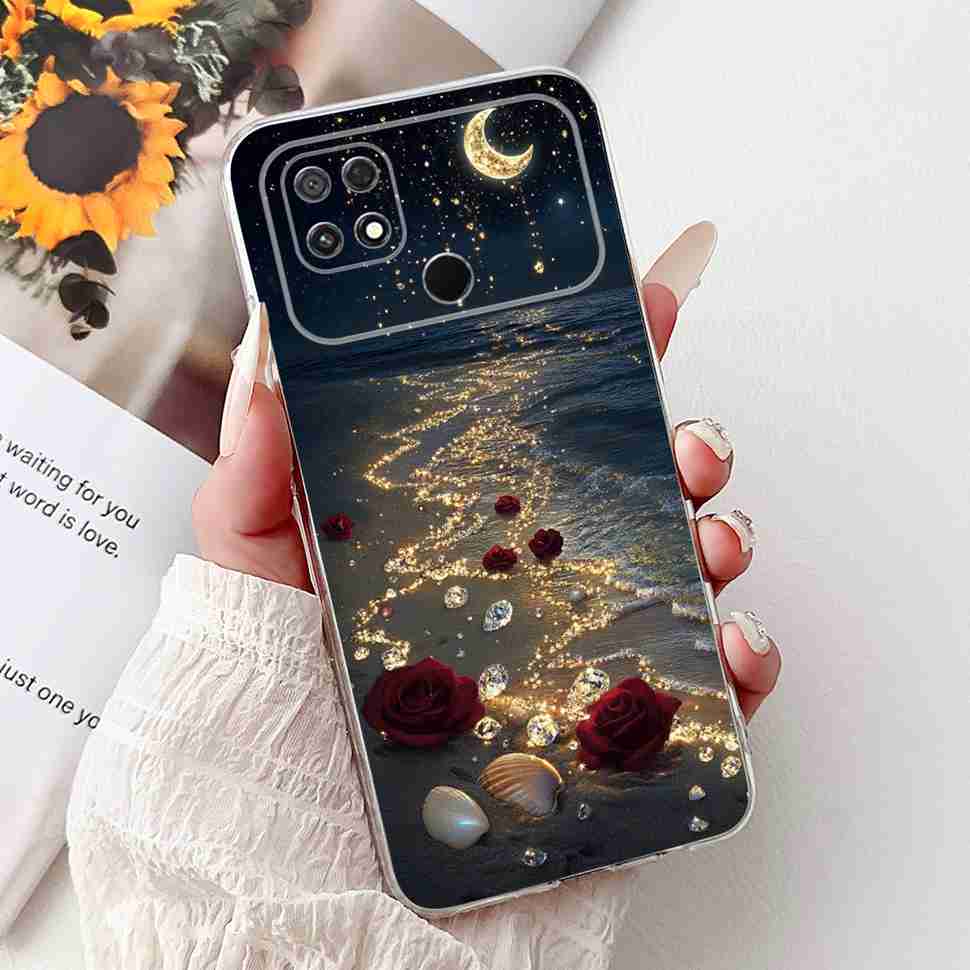 For Xiaomi POCO C40 4G 6.71" Case Summer Fresh Style Lemon Soft Silicone Cover For Poco C40 C40 220333QPG Protective Shell Coque