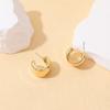Accessories European and American Simple Creative Personalized Fashion Stud Earrings Alloy Light Luxury High-end Ear Bone Clip Set