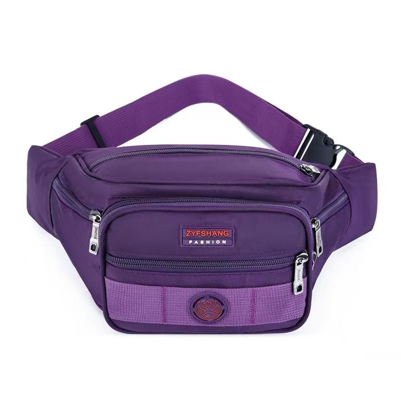 New Style, Men's Waist Bag, Waterproof Fabric, Sports Waist Bag, Women's, Casual and Fashionable, Large Capacity, Storage Waist Bag